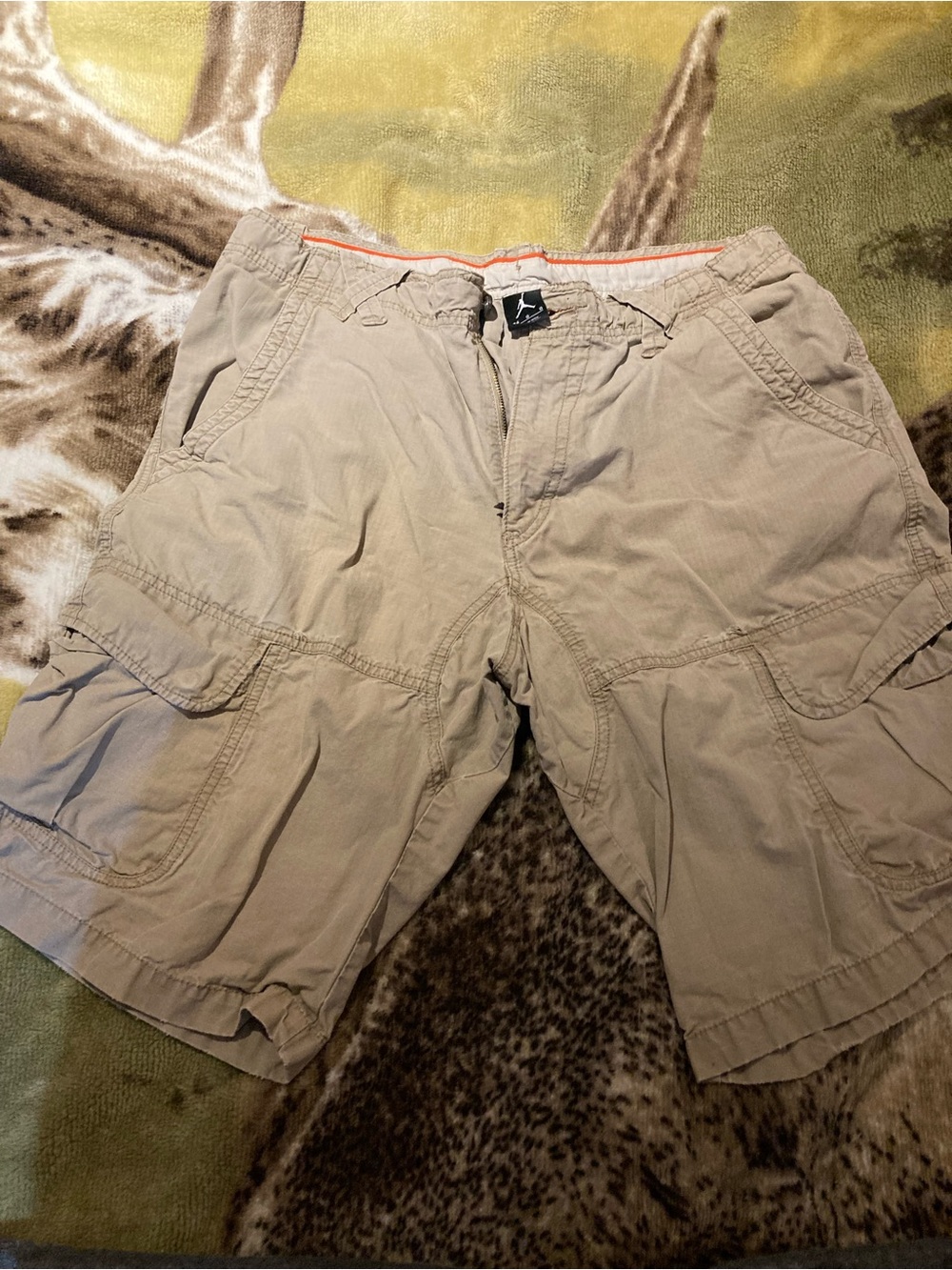 Jordan Men's Khaki Cargo Shorts with Utility Pockets